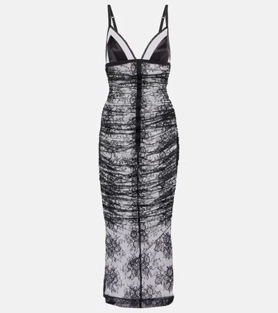 Dolce & Gabbana Lace Slip Dress In Black