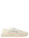 Dolce & Gabbana Nsl Lace-trimmed Low-top Sneakers In White