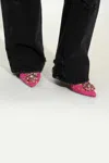 Dolce & Gabbana Woman Pumps Fuchsia Size 5.5 Viscose, Cotton, Silk, Polyamide In Pink