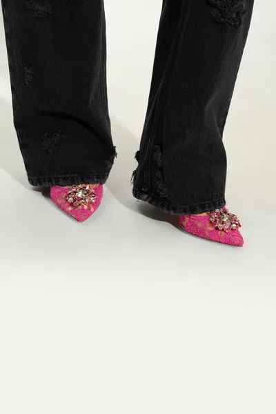 DOLCE & GABBANA DOLCE & GABBANA LACE STILETTO PUMPS