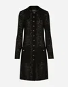 Dolce & Gabbana Lace-stitch Dg Jacket In Black