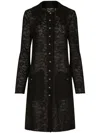 Dolce & Gabbana Lace-stitch Dg Jacket In Black
