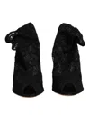 Dolce & Gabbana Lace Stretch Boot In Black
