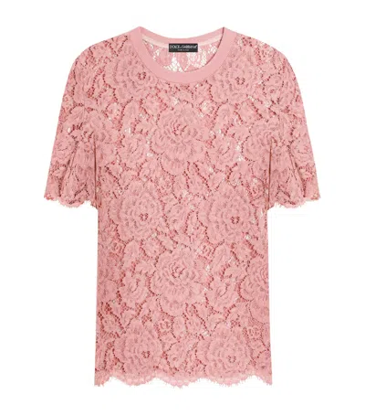 DOLCE & GABBANA LACE T-SHIRT