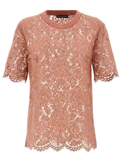 DOLCE & GABBANA DOLCE & GABBANA LACE T-SHIRT