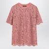 Dolce & Gabbana Lace Crew-neck T-shirt