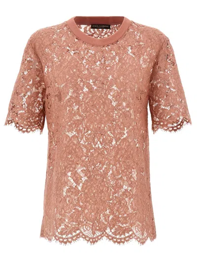 DOLCE & GABBANA DOLCE & GABBANA LACE T-SHIRT