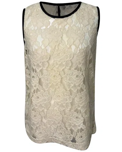 Pre-owned Dolce & Gabbana Lace Tank , Size It 42 (authentic Pre-loved)