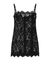 Dolce & Gabbana Lace Square-neck Camisole In Black