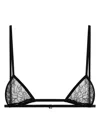 Dolce & Gabbana Triangle Cup Adjustable Strap Lingerie In Black
