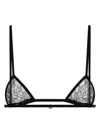 Dolce & Gabbana Triangle Cup Adjustable Strap Lingerie In Black