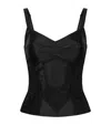 Dolce & Gabbana Corset Lace And Satin Top