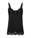 Dolce & Gabbana Dolce&gabbana Lace Trim Camisole In Black