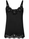 Dolce & Gabbana Sultry Black Silk Camisole Top In N0000