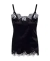 Dolce & Gabbana Sultry Black Silk Camisole Top In Black