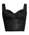 Dolce & Gabbana Spaghetti Strap Top In Black