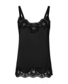 Dolce & Gabbana Dolce&gabbana Lace Trim Camisole In Black