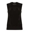Dolce & Gabbana Cashmere And Silk Sweater With Lace Inlay
