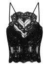 Dolce & Gabbana Lace-trimmed Bralette In Black