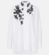 Dolce & Gabbana Dolce&gabbana Floral Lace High-low Button-up Shirt In White