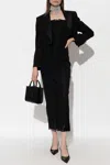 Dolce & Gabbana Jersey Calf-length Dress With Lace Inserts In Black