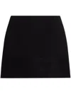 Dolce & Gabbana Lace-trimmed Mini Skirt In Black