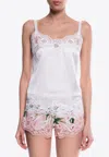 Dolce & Gabbana Lace-trim Camisole Top In White