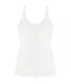 Dolce & Gabbana Satin Lingerie Top With Lace In White