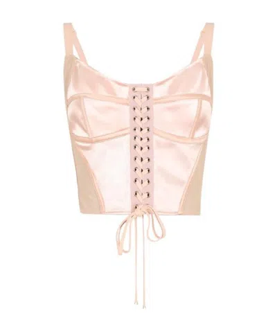 DOLCE & GABBANA LACE-UP BODICE BRA