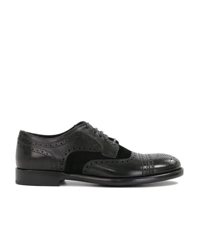 Dolce & Gabbana Lace Up Business Dress Shoes In Black
