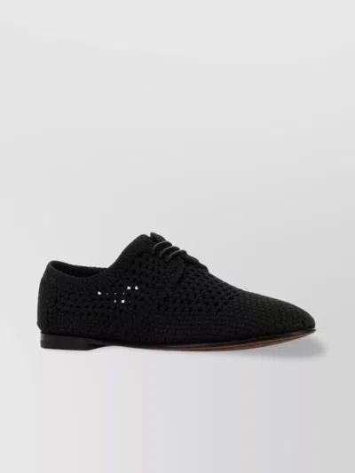 DOLCE & GABBANA WOVEN DERBY SHOES