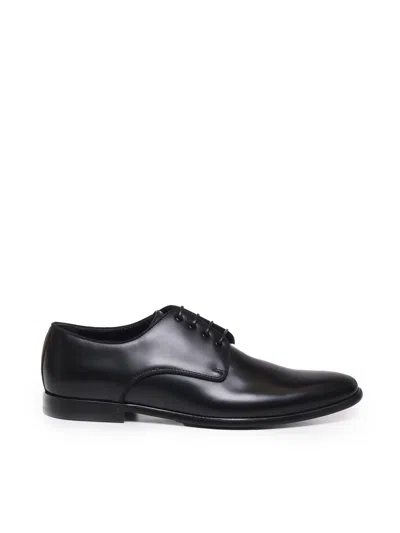 Dolce & Gabbana Lace-up Derby Shoes In Black