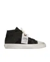 Dolce & Gabbana Re-edition Vintage Mid Top Sneakers In Black