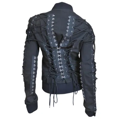 Pre-owned Dolce & Gabbana Lace Up Jacket In Black