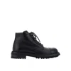 DOLCE & GABBANA LACE-UP LEATHER BOOTS