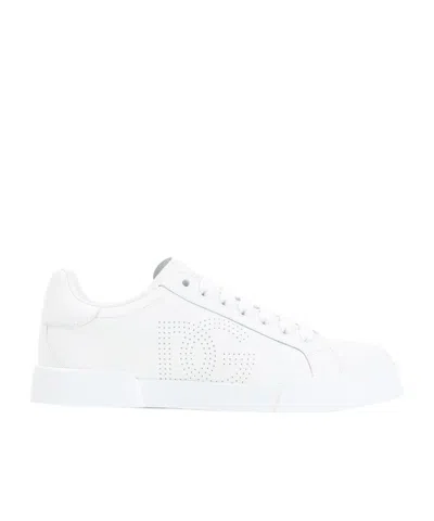DOLCE & GABBANA DOLCE  GABBANA LOGO PERFORATED SNEAKERS