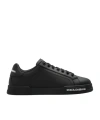 Dolce & Gabbana Lace-up Low-top Casual Shoes In Black