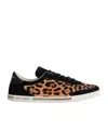 Dolce & Gabbana Saint Tropez Sneakers With Print In Black