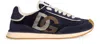Dolce & Gabbana Mixed-material Dg Cushion Sneakers In Black