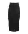 Dolce & Gabbana Lace-up Midi Skirt In Black
