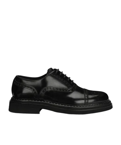 Dolce & Gabbana Man Lace-up Shoes Black Size 11 Calfskin