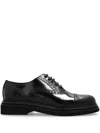 Dolce & Gabbana Day Classic Brushed Leather Brogue Shoes In Black