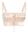Dolce & Gabbana Lace-up Satin Corset