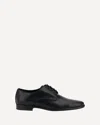 Dolce & Gabbana Black Leather Raffaello Lace-up Shoes In Black