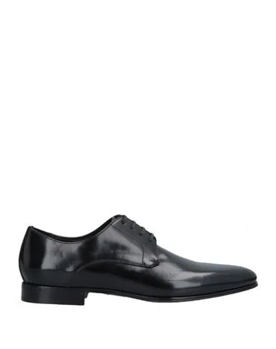 Dolce & Gabbana Leather Lace-up Derby Shoes In Black
