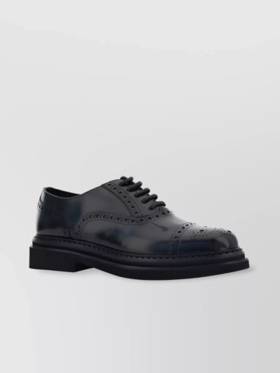DOLCE & GABBANA PERFORATED LACE-UP SHOES
