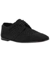 Dolce & Gabbana Black Lace-up Shoes With Woven Design