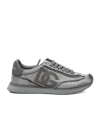 Dolce & Gabbana Cushion Nylon Sneakers Rubber Sole In Gray