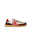 Dolce & Gabbana Mesh And Suede Dg Cushion Sneakers In Multicolor