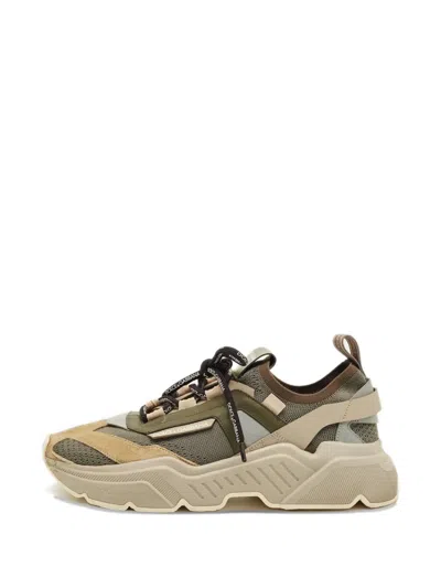 Pre-owned Dolce & Gabbana Lace-up Sneakers In Neutral